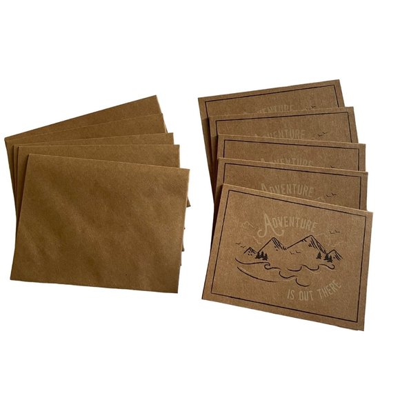 Note Cards Adventure Is Out Here Stationary Lot 5 Envelopes Included u - Picture 2 of 4